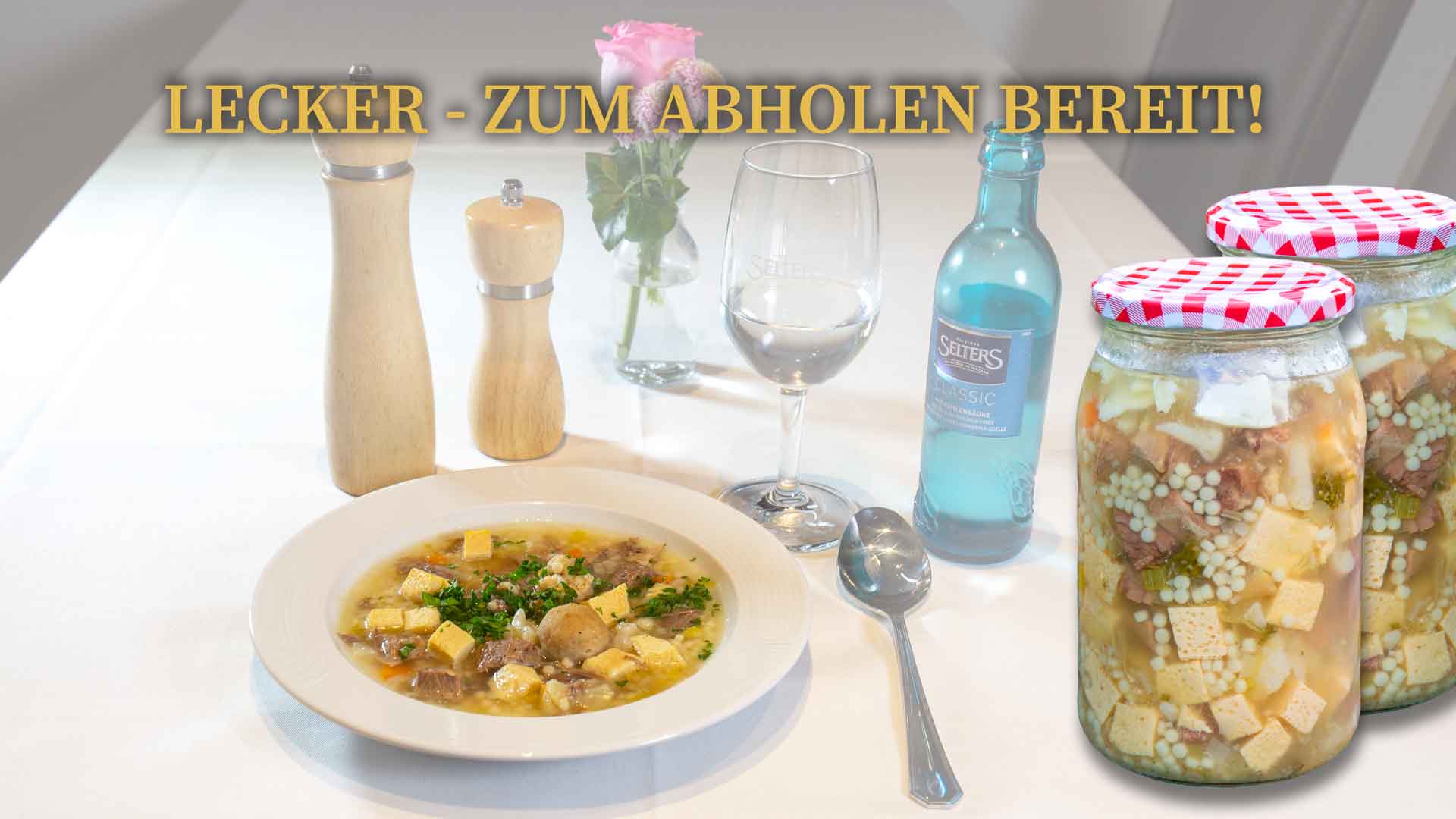 Suppen und mehr auch im Glas für zu Hause