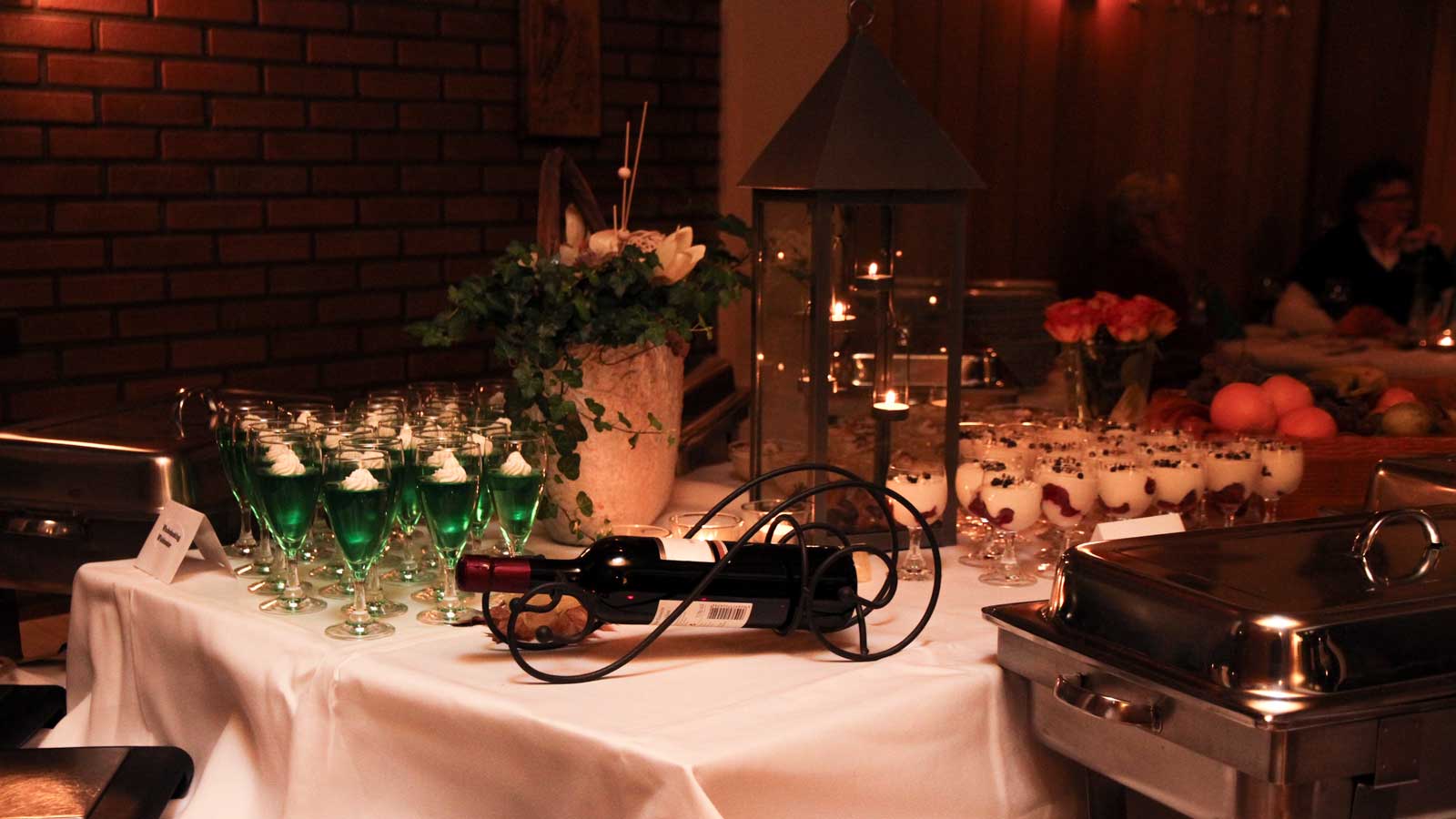 Buffet mit Wildangebot